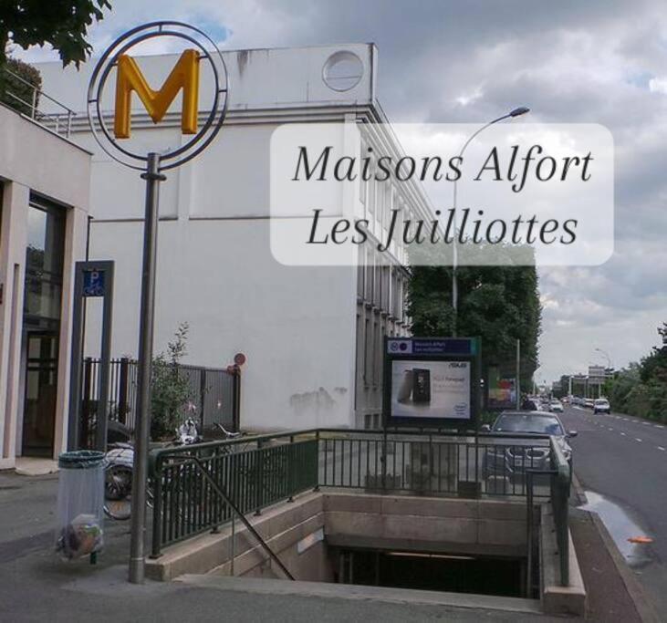Escale-Marne Fr - 102 - Free Parking - Free Luggage Storage - All Equipped - Linen Included - Washing Machine - 10Mn Walk Metro 8 - Rer A - Panoramic View - From 1 To 4 Guests 매종알포르트 외부 사진