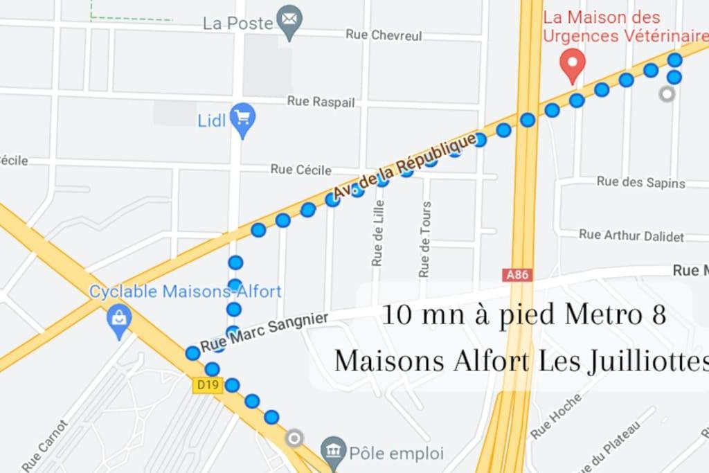 Escale-Marne Fr - 102 - Free Parking - Free Luggage Storage - All Equipped - Linen Included - Washing Machine - 10Mn Walk Metro 8 - Rer A - Panoramic View - From 1 To 4 Guests 매종알포르트 외부 사진