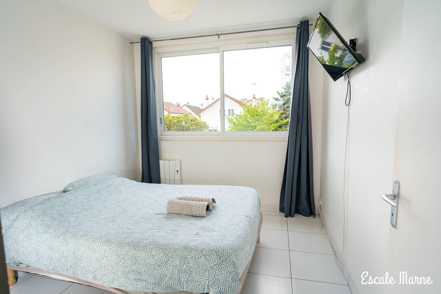 Escale-Marne Fr - 102 - Free Parking - Free Luggage Storage - All Equipped - Linen Included - Washing Machine - 10Mn Walk Metro 8 - Rer A - Panoramic View - From 1 To 4 Guests 매종알포르트 외부 사진