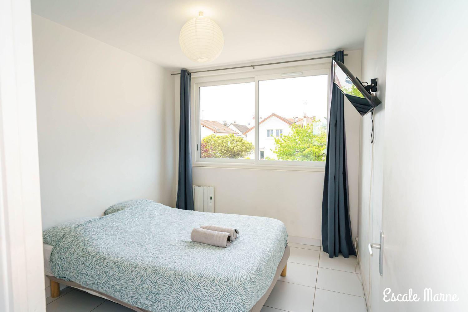 Escale-Marne Fr - 102 - Free Parking - Free Luggage Storage - All Equipped - Linen Included - Washing Machine - 10Mn Walk Metro 8 - Rer A - Panoramic View - From 1 To 4 Guests 매종알포르트 외부 사진