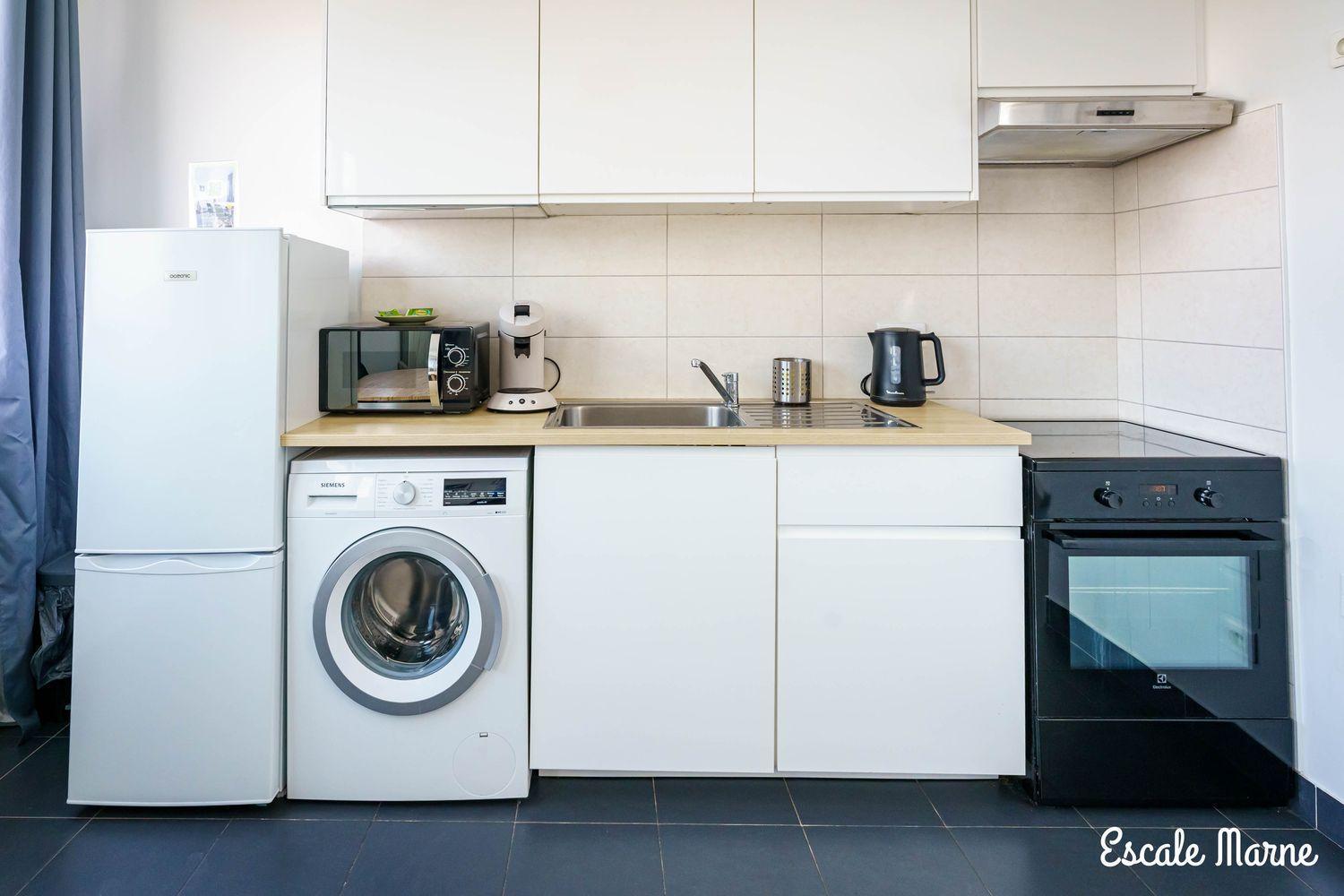 Escale-Marne Fr - 102 - Free Parking - Free Luggage Storage - All Equipped - Linen Included - Washing Machine - 10Mn Walk Metro 8 - Rer A - Panoramic View - From 1 To 4 Guests 매종알포르트 외부 사진